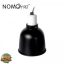 NOMOy Pet deep dome - fém, mély lámpabúra - matt fekete búra, fehér foglalattal - 300W - 14*19.5cm - NJ01A