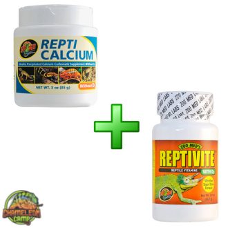 Zoo Med Kalcium (D3 nélkül) és Multivitamin csomag