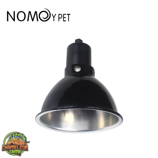 NOMOy Pet - fém, alacsony lámpabúra - fényes fekete búra, fekete foglalattal - 300W - 14*15 cm - NJ28B
