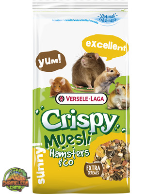 Versele-Laga Crispy Muesli Hamster & Co - Müzli eleség hörcsögök,egerek,patkányok és futóegerek részére (1kg)