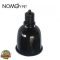 NOMOy Pet deep dome - fém, mély lámpabúra - fényes fekete búra, fekete foglalattal - 300W - 14*20 cm - NJ28A