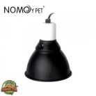 Nomoy Pet - fém, alacsony lámpabúra - matt fekete búra, fehér foglalattal - 300W - 14*15.5cm - NJ01C