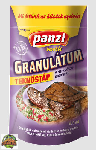 Panzi talpastasakos Teknősgranulátum, teljes értékű teknőstáp -  400ml