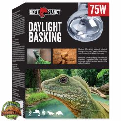   Repti Planet - Daylight basking - természetes nappali fényt sugárzó melegítő izzó - (75W)